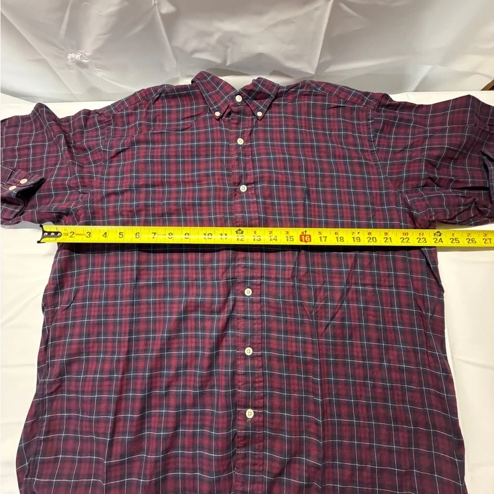 Ralph Lauren Men's‎ Plaid Shirt in Red and Blue